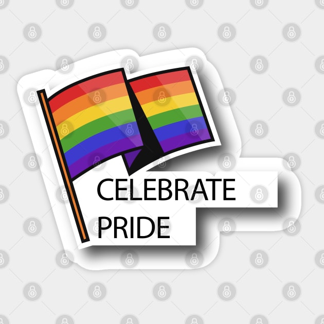 Celebrate Pride Sticker by Pride Merch